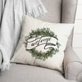 thumbnail image 3 of Creative Products Welcome Wreath 2 18 x 18 Spun Poly Pillow, 3 of 3