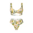 thumbnail image 4 of Daiia Hawaii Palms Women's Bikini Set Two Piece Swimsuit High Waisted Bikini Adjustable Straps Bikini Perfect for Beach, Pool, and Summer Vacation-XX-Large, 4 of 9