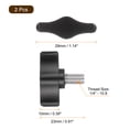 thumbnail image 2 of Uxcell 2 Pcs Vis de Pouce 1/4 Pouces - 10.8 Pouces, Vis de Pouce Filetées en Acier Inoxydable 304, 2 of 6