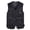 Black, variant on Men’s Fishing Vest Summer Outdoor Work Safari Vest with Multi Pockets Camouflage XXL