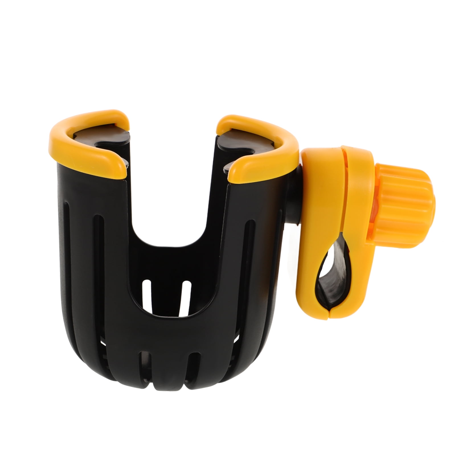 Hemoton 2pcs Handlebar Bottle Clamp Pushchair Cup Holder Rotatable Stroller Milk Bottle Clamp