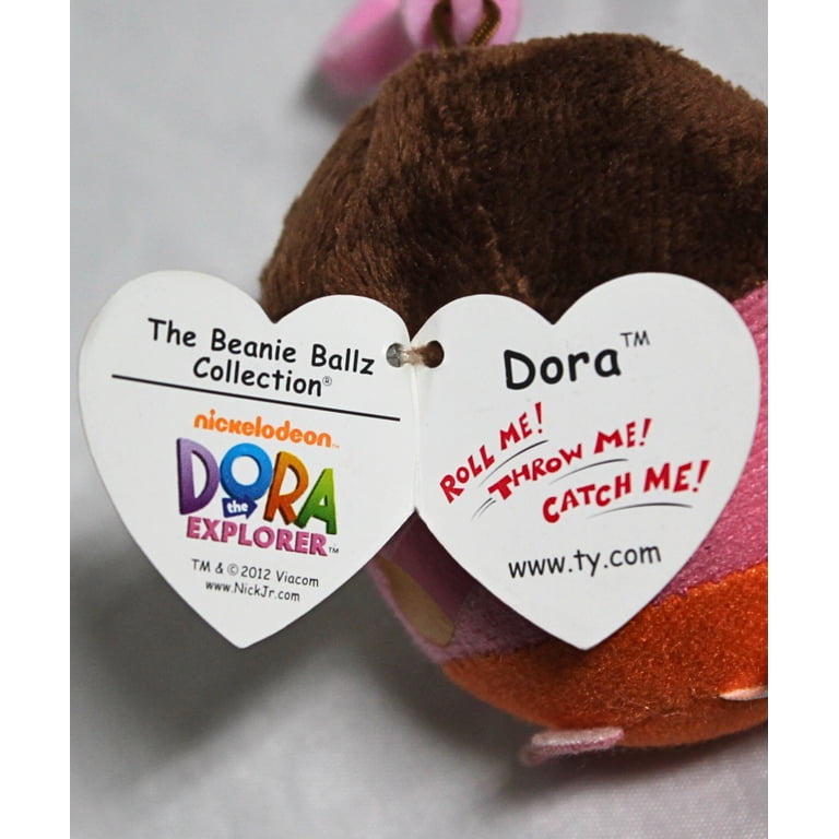 Ty Beanie Ballz (Plastic Key Clip) - Dora the Explorer - Stuffed
