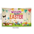 thumbnail image 3 of Ovzne Spring Wreath Fence Easter New Photo Material Photography Background Cloth On Clearance, 3 of 6