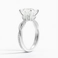 thumbnail image 2 of Dash Jewel 2.2 Ct Radiant Cut Diamond Solitaire Rings for Her - 14K White Gold Plated Solitaire Rings - Christmas Gifts for Her - Valentine Proposal Rings - Daily Wear Diamond Rings for Women's, 2 of 6