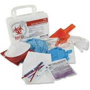 Impact-Bloodborne Pathogen Cleanup Kit, 10 X 7 X 2.5, Osha Compliant, Plastic Case