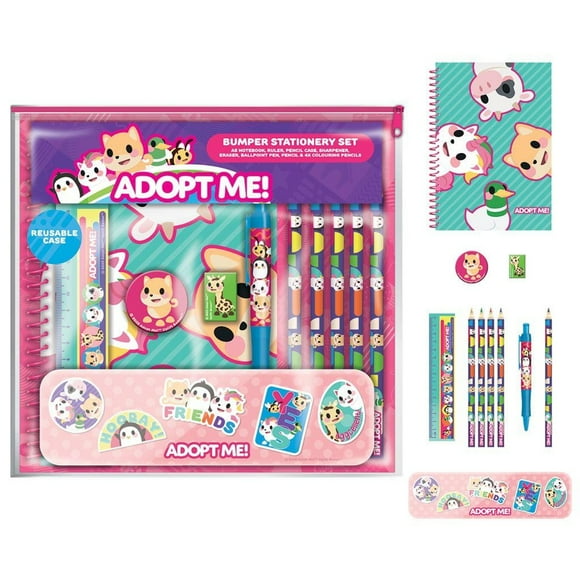 Adopt Me Ensemble de Papeterie Core Bumper