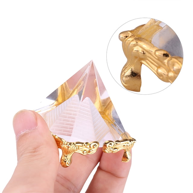 Small Egypt Pyramid Ornament Home Decor Energy Healing Feng Shui Crafts Collectible Figurines
