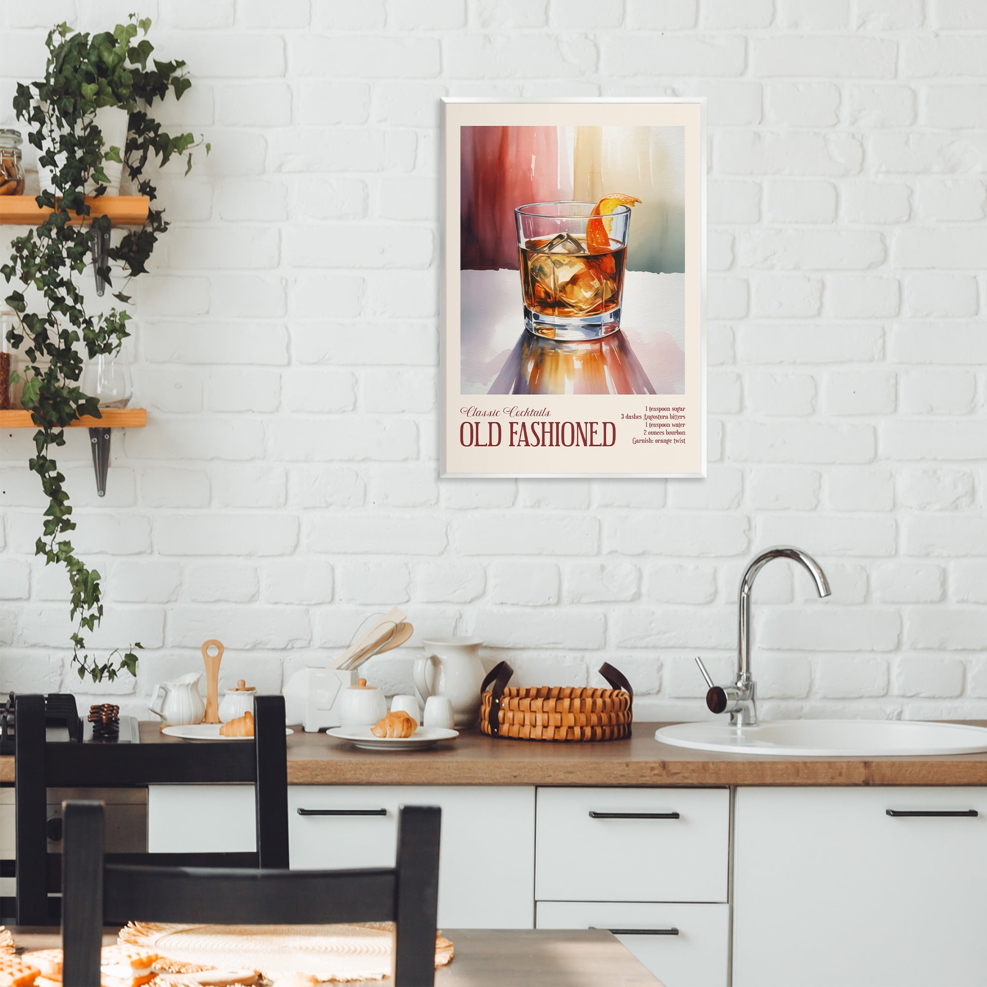 Stupell Industries Old Fashioned on Surface Wall Plaque Art, design by Andreas Magnusson