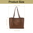 thumbnail image 2 of PENGXIANG Grand Sac Fourre-Tout Réversible pour Femmes Sac à Main Rétro en Cuir avec Franges Mode (Blanc), 2 of 7