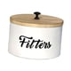 thumbnail image 4 of Caja de madera para filtros de café, organizador de granos de café, caja para guardar bolsitas de té, té y café. blanco, 4 of 9