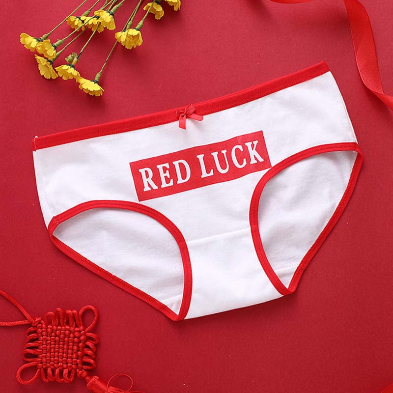 Red knickers cotton Clearance