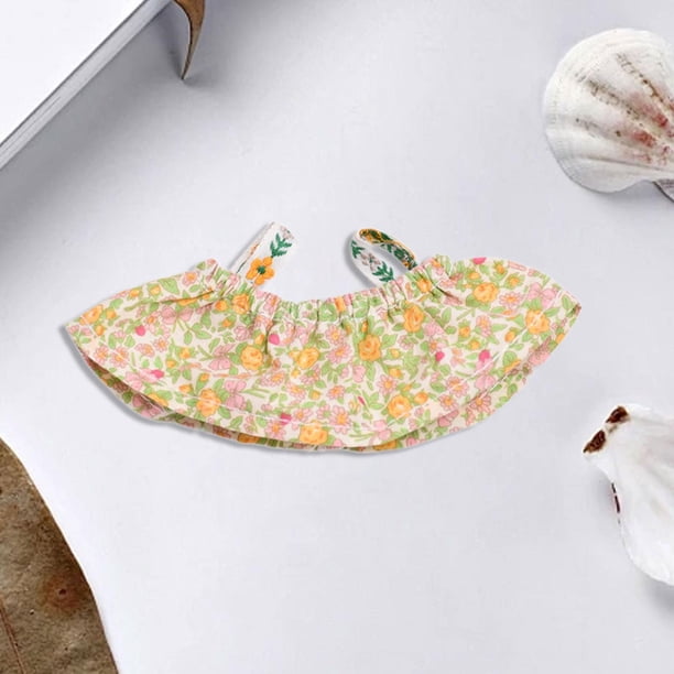 Falda con tirantes para muñecas de peluche perfecl verde 15 cm 17 cm