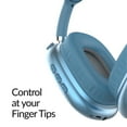 thumbnail image 3 of IQ Sound High-Performance Bluetooth Over-Ear Headphones with Microphone and FM Radio, IQ-170BT (Blue), IQ-170BT BLU, 3 of 7