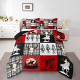 thumbnail image 2 of Erosebridal Western Cowboy Bedding Queen Comforter Set, Rustic Horse Down Comforter, Countryside Buffalo Decor, Reversible, 2 of 8