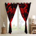 thumbnail image 4 of Erosebridal Gaming Curtains & Drapes Gamer Blackout Curtains,Video Game Console Gaming Window Curtains Bedroom Decor,Gamepad Red Black Tie Dye Window Treatments, 4 of 6