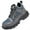 Gray, variant on LASUDRAA Steel Toe Boots for Men Comfortable Work Boots Slip-Resistant Puncture-Resistant High-Top Safety Shoes