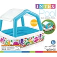 thumbnail image 4 of Intex Ocean Scene Kiddie Pool With Shade Canopy & Ocean Play Kiddie Pool & Games, 4 of 8