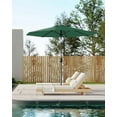 thumbnail image 7 of 10FT Outdoor Patio Umbrella, Outdoor Table Umbrella, Market Umbrella With Push Button Tilt and Crank, 6 Sturdy Ribs UV Protection Waterproof for Garden, Deck, Backyard, Pool,Dark Green, 7 of 7