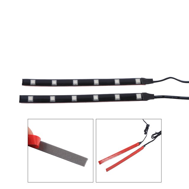 Ymiko LED Strip Turn Signal Indicator 2x 6LED 5050 SMD Motorbike LED Strip Turn SE