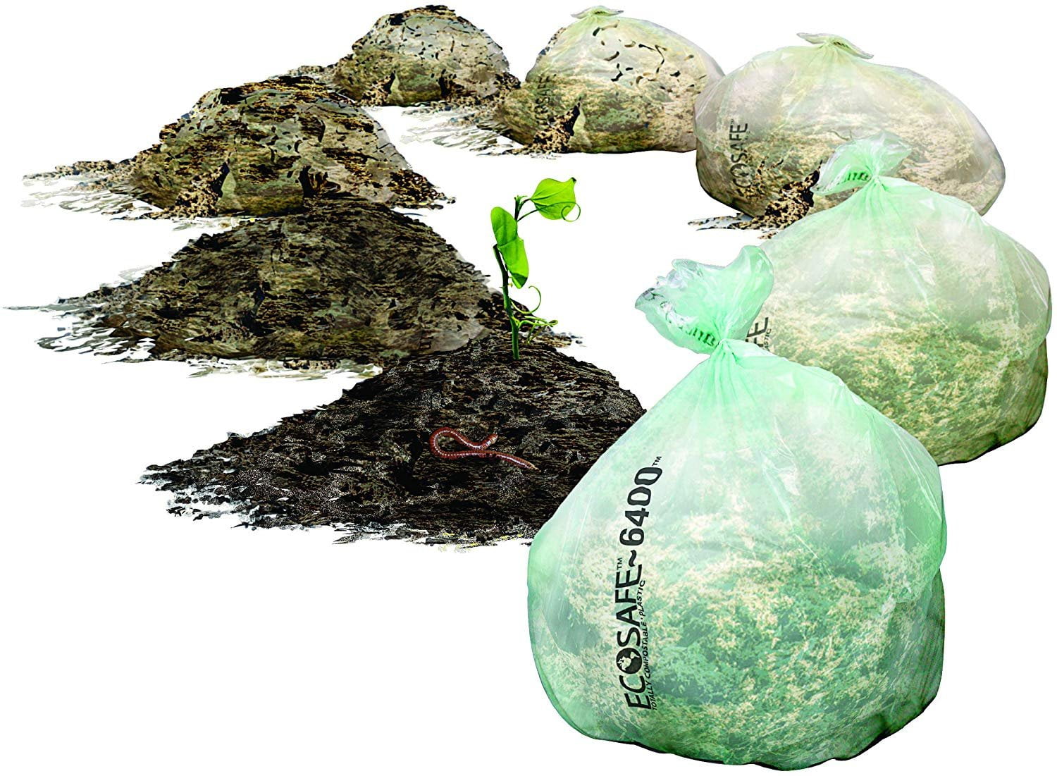 EcoSafe GKL0427871 39Gallon Compostable EcoBio Biodegradable Yard and