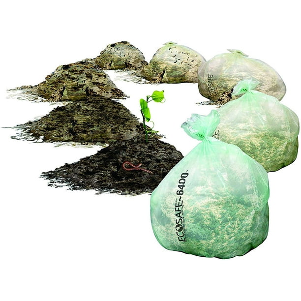 EcoSafe GKL0427871 39Gallon Compostable EcoBio Biodegradable Yard and