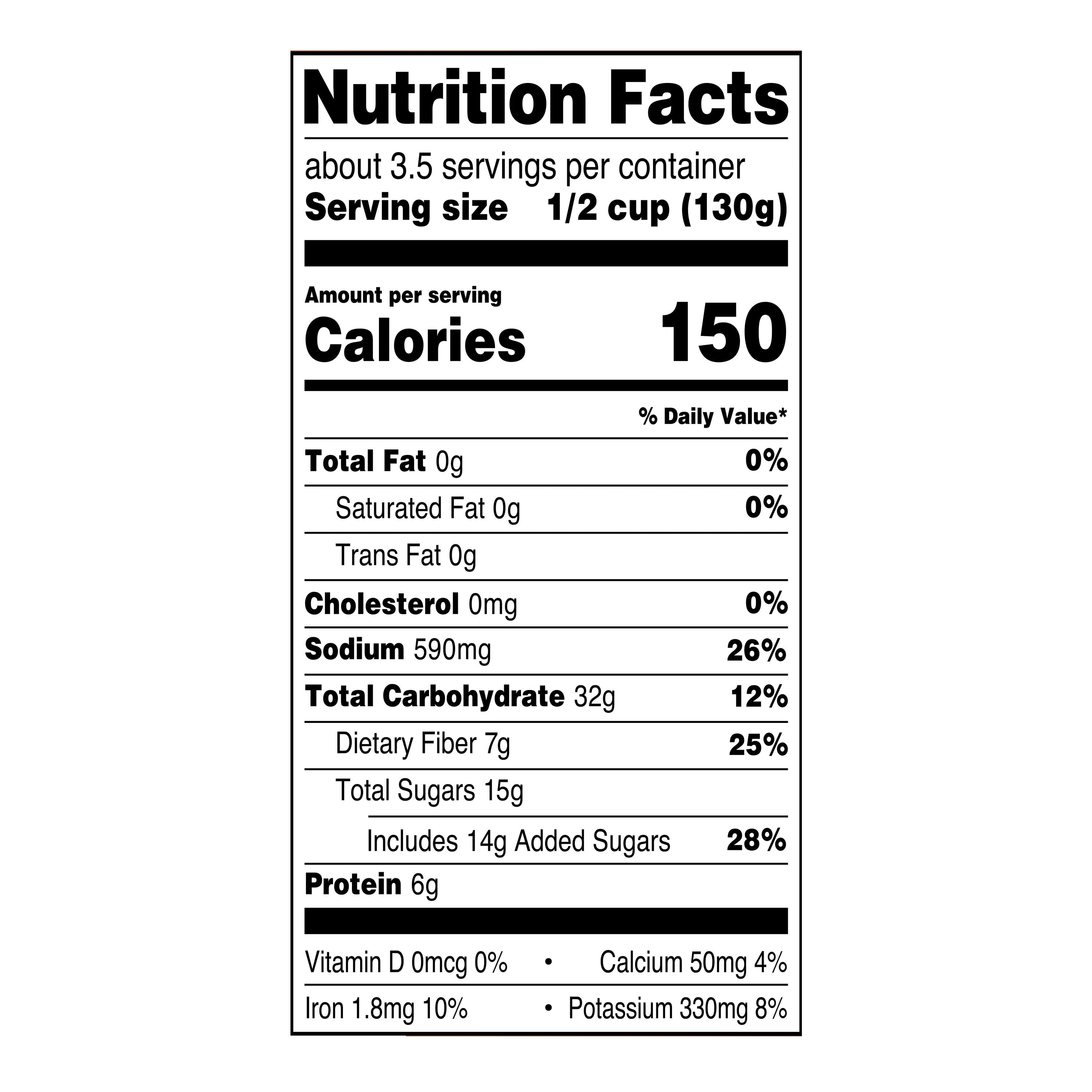 (12 pack) Great Value Brown Sugar Hickory Baked Beans, 15 oz Can