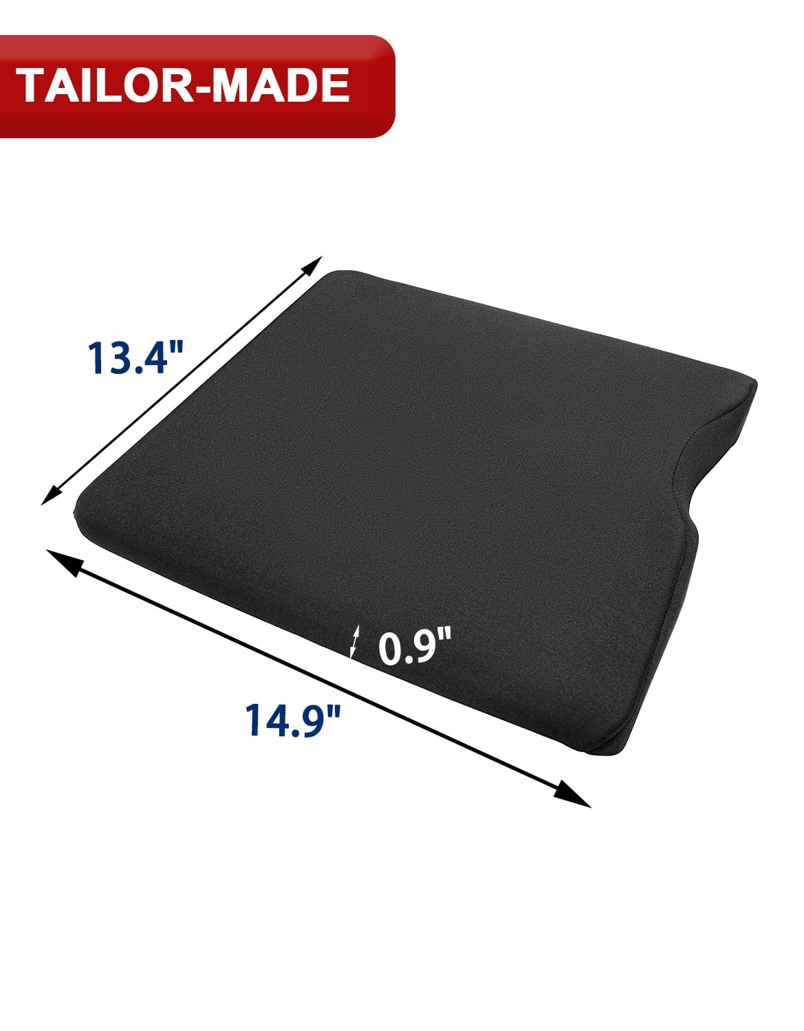 KBH Center Console Armrest Cover for Ford F150 2015-2025, 2017-2025 F250 F350 F450 F550 with Jump Seat Console, Soft Cozy Nylon Middle Console Cover for Truck Interior Accessories, Black