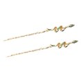 thumbnail image 3 of 2pcs Serpent Cheveux Baguettes Beaux Épingles à Cheveux Accessoires Cheveux Rétro Bâtons, 3 of 6