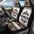 thumbnail image 3 of Pzuqiu Ethnic Style Car Seat Cover 4 PCS ,Car Front Seats and Rear Bench Cove Universal Vehicle Seats Cushion Pad Mat Automotive Interior Protection Accessories, 3 of 7