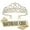 Gold, variant on Sparklane Pink Birthday Crown and Sash Set, Women's Princess Birthday Accessory, One Size, Female, Girls