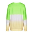 thumbnail image 5 of Meichang Gradient Tops for Women Casual Long Sleeve Crew Neck Blouses Relax Comfy Shirts Color Block Pullover Lightweight Tee, 5 of 6
