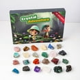 thumbnail image 2 of Cameland Natural Crystal 24 Stone Standard Set Children's Educational Science Popular Collection Gift Box Decoration, 2 of 6