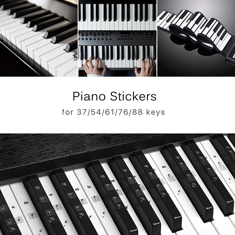 54 61 88 Key Electronic Keyboard Piano Numbered Notation Note Sticker U5H6 