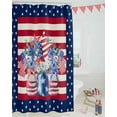 thumbnail image 3 of Watercolor Flowers 4th July Shower Curtain, American Flag Stars Shower Curtain Set with Hooks, Spring Summer Waterproof Fabric Shower Curtains for Bathroom Decor, 72x84 Inch Bath Curtain, 3 of 6