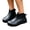 Black, variant on Women Short Ankle Rain Boots Non Slip Pvc Rubber Pull On Waterproof Shoes For Kitchen Garden Outdoor Casual, White