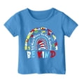 thumbnail image 3 of T-shirts Garçons Été Décontracté Imprimé Col Rond Manches Courtes T-Shirt Ample Bleu 2-3 Ans, 3 of 3