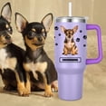 thumbnail image 3 of Chihuahua Gift for Dog Owner,40oz Chihuahua Tumbler with Handle Insulated Reusable Stainless Steel Travel Water Bottle (Color 1), 3 of 6