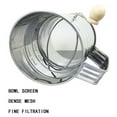 thumbnail image 6 of FURNIX Stainless Steel Flour Strainer Sieve Baking Gadgets Reusable Sugar Sifter for Uniform Rotary Hand Crank Sifting Flour Sifter Fine Mesh Round Flour Sifter for Baking Quick Sifting,Flour Sifter, 6 of 9