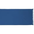 thumbnail image 3 of Solid Navy Heavyweight Fringed Table Runner 14x108, 3 of 3