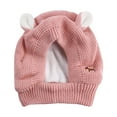 thumbnail image 2 of Black Dog hats for small dogs,dog winter hat,dog ear muffs,Dog Ear Muffs Noise Protection Knitted Hats Pet Neck Ear Warmer for Winter Knitted Cap for Anxiety Calm Down for Dog Cat, 2 of 6