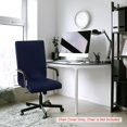 thumbnail image 3 of Funda Desmontable para Silla de Oficina PiccoCasa Con Cierres y Tiras para Silla Rotativa Azul marino Medio, 3 of 11