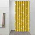 thumbnail image 3 of Yellow Banana Shower Curtain Sweet Fruit Pattern Tropical Aesthetic Kawaii Cute Cartoon Funny Painting Print Design for Banana Lover Bathroom Decor Waterproof Fabric, 3 of 5