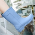 thumbnail image 6 of Mid Calf Rain Boots for Women Kids Lightweight Waterproof Slip On Garden Work Chore Footwear, 6 of 7