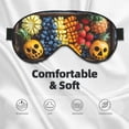 thumbnail image 3 of Cauagu Halloween Fruit Platter Print Sleep Eye Mask, Blindfold Eye Sleep Shade Cover with Elastic Strap/Headband Eye Cover Eyeshade for Night Sleeping/Travel Nap, 3 of 7