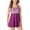 Purple, variant on Augper Swim Trunks Women's Bathing Suits Split Body Conservative Printing Bikinis Sets