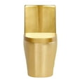 thumbnail image 3 of Fine Fixtures Dual-Flush Elongated One-Piece Toilet with High Efficiency Flush in Shiny Gold, 3 of 11