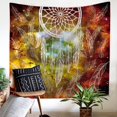 thumbnail image 1 of Wall Hanging Colorful Dream Catcher Tapestry Bohemian Feather Printed, 1 of 3