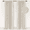 Alba | Cream-50"W x 84"L (Pack of 2), variant on Linen Look Blackout Curtains Burl | Oatmeal, 50"W x 84"L (Pack of 2) for Bedroom Living Room