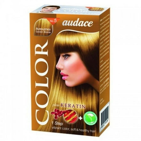 audace hair color cream no 5 golden blonde color walmart com