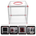 thumbnail image 4 of Transparent Acrylic Raffle Box for Tickets and Donations with Slot for Easy Storage Use, 4 of 9